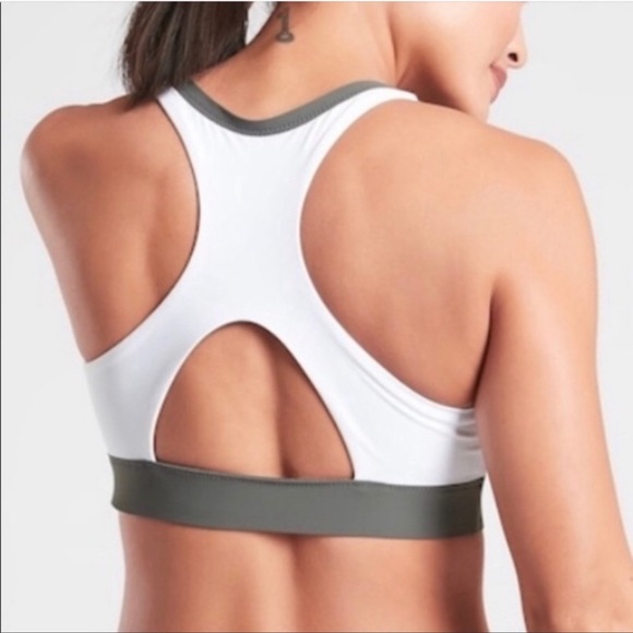 athleta colorblock zip front bikini top xs - Picture 3 of 7